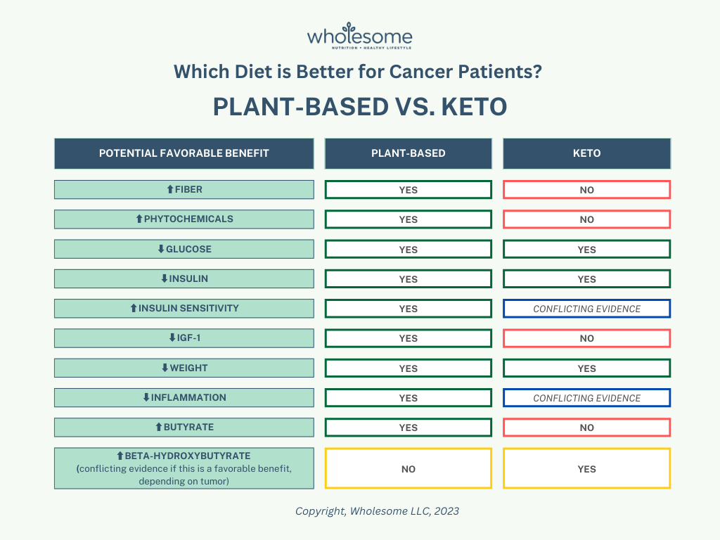 Keto vs. Plant-Based - A Summary of Potential Favorable Benefits