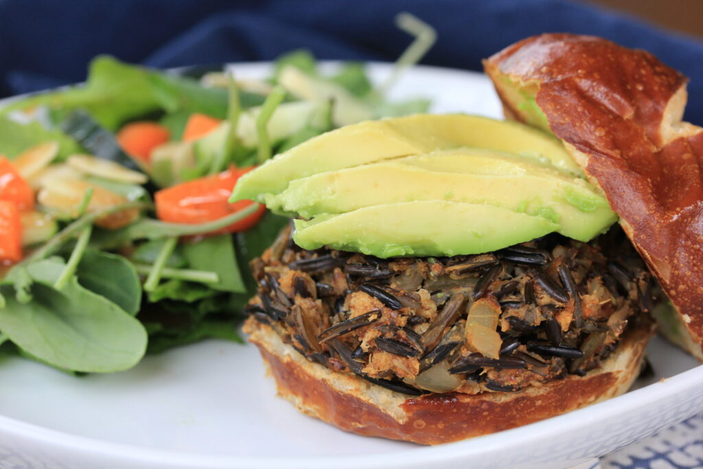 Grilled Wild Rice Burgers - A Healthy Grilling Option