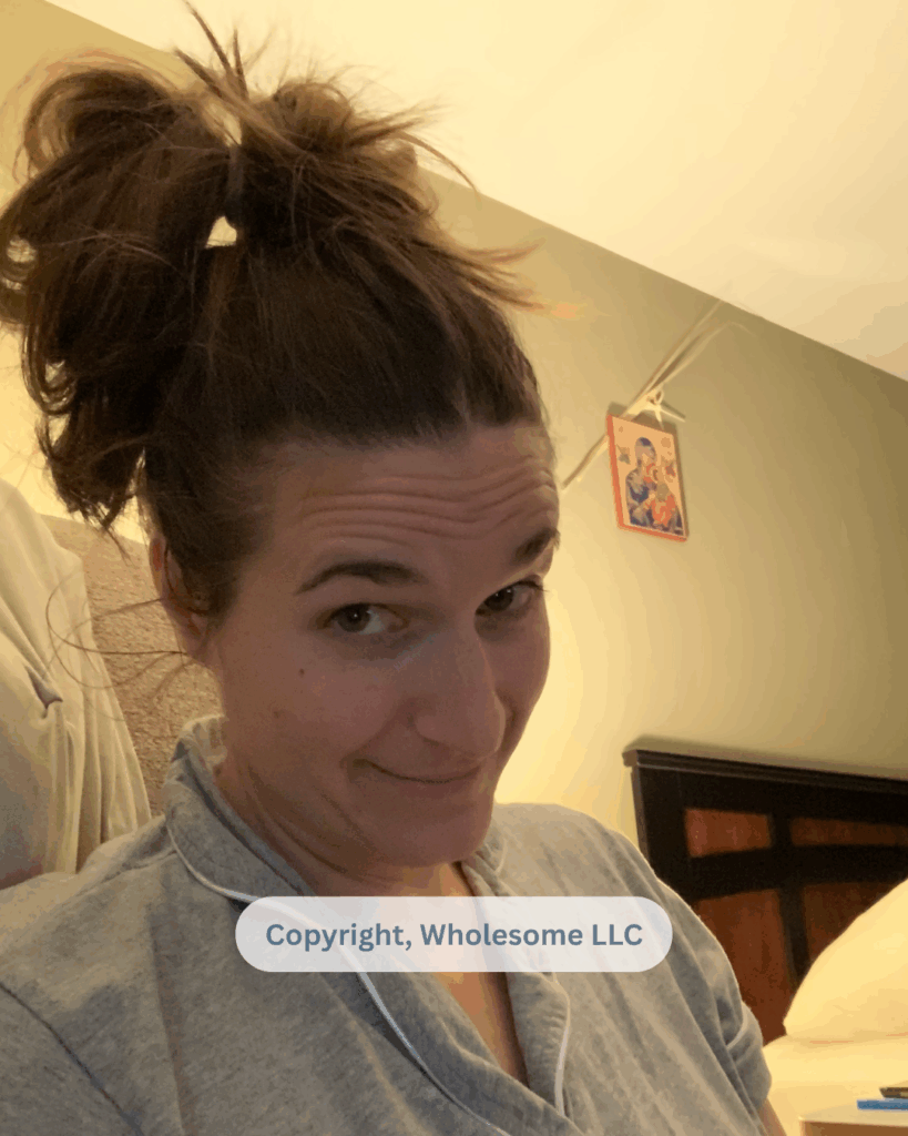 Before and after DIEP flap reconstruction - When your husband does your hair for you!